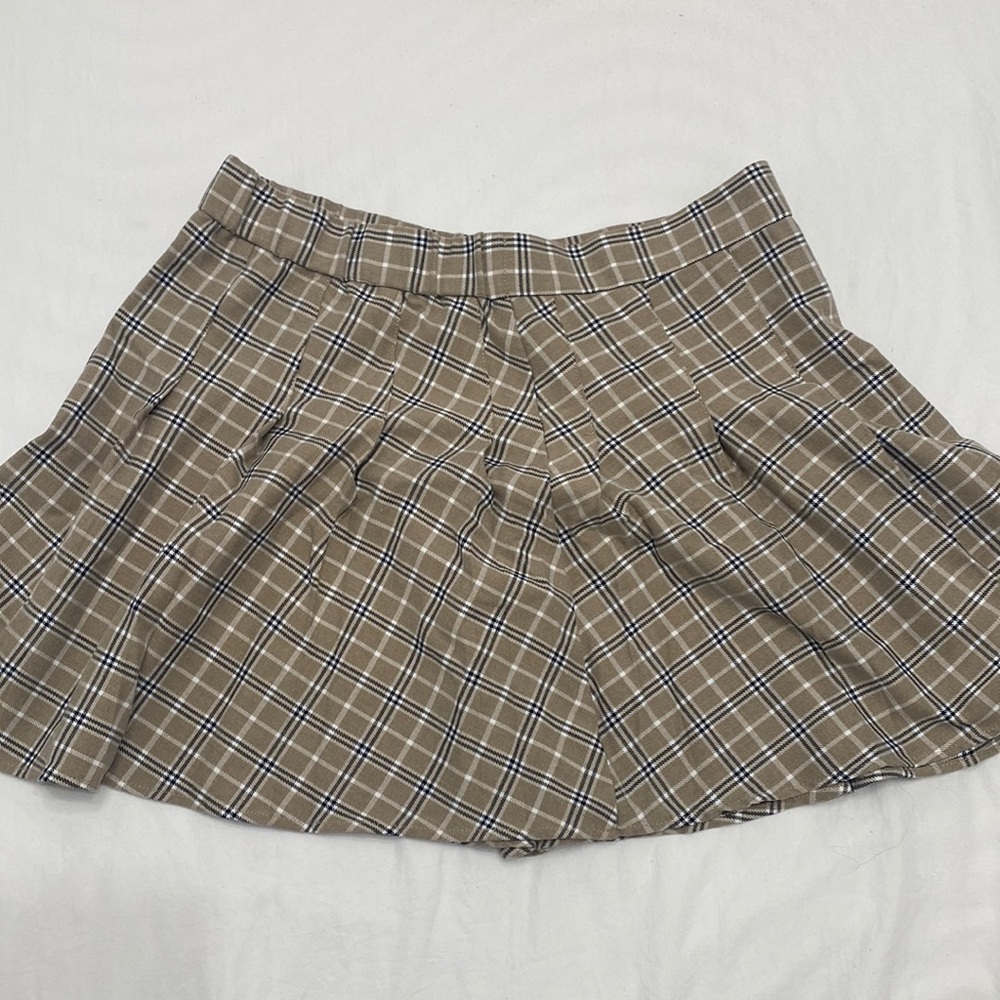 Garage Plaid Skater Skirt